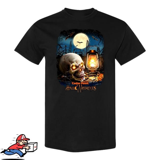 Cedar Point Halloweekends Skull And Lantern Long Sleeve Shirt