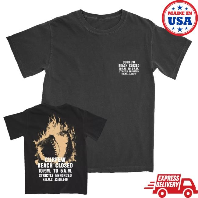Merchbar Official Yung Pinch Black Beach Curfew Shirts