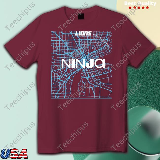 Teamninja Store Ninja X Detroit Lions Downtown Shirt