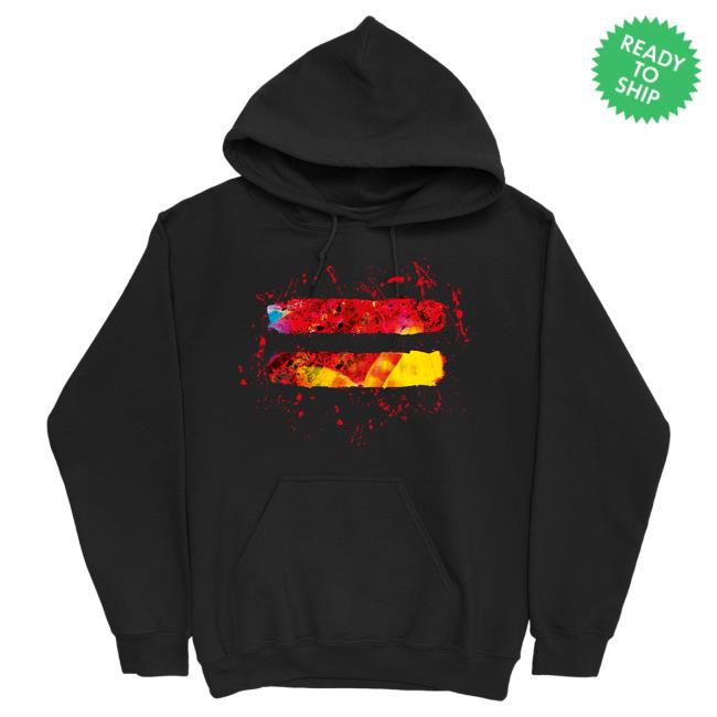 Official Ed Sheeran Store Merch Equals Splatter T-Shirt Black EdSheeran Shop