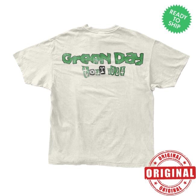 Official Green Day Merch Saviors Throwback Tour Shirts