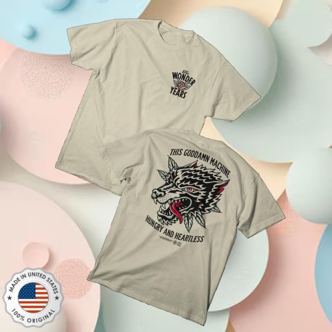 Loneliest Place On Earth Merch Store The Wonder Years Wolf Tattoo T-Shirt