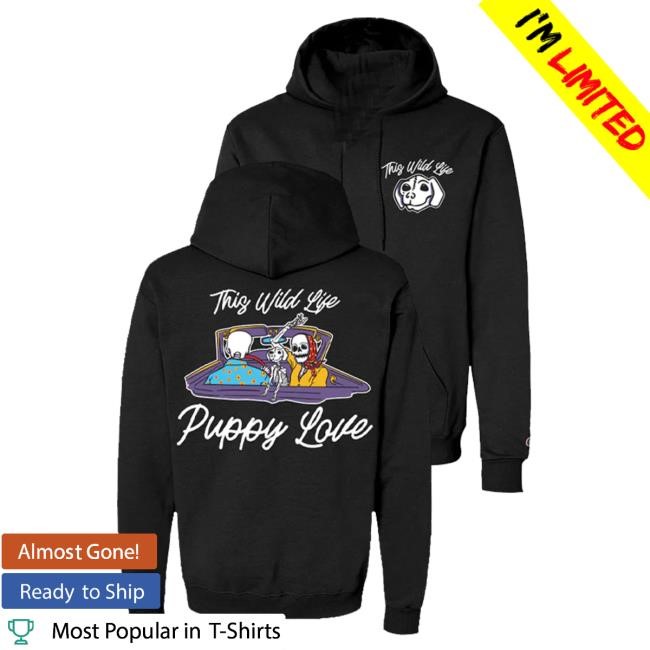 This Wild Life Band Merch Puppy Love Hoodie (Black) Sweatshirt