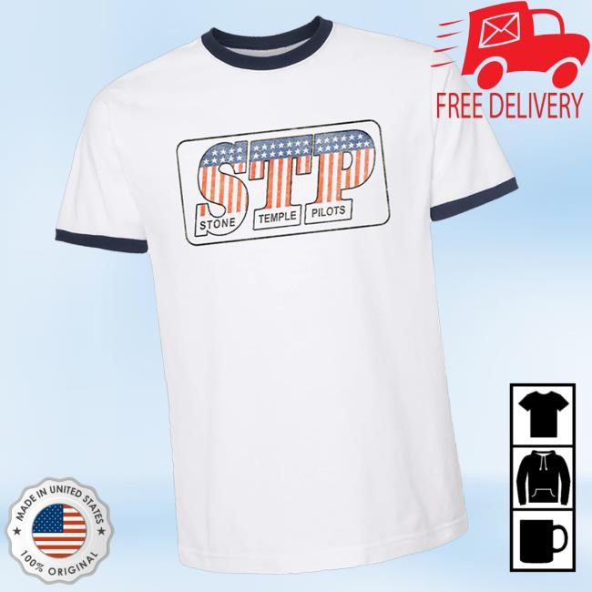 Stone Temple Pilots Merch Stars & Stripes Ringer Shirts
