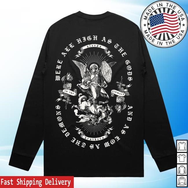 While Shesleeps Merch Shop Store Official To The Flowers Black Long Sleeve T Shirt