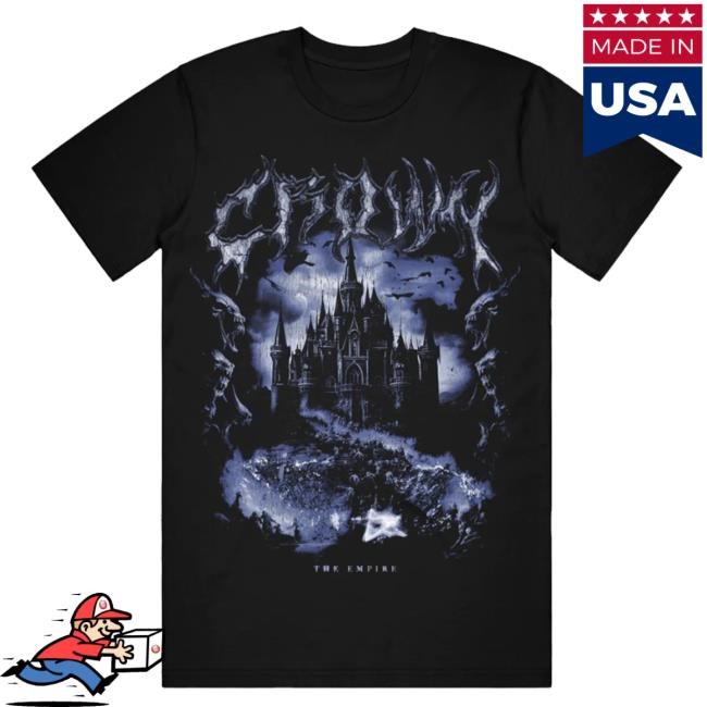 Crown The Empire Band Merch Castle 2024 Tour Tee - Black Tee Shirt