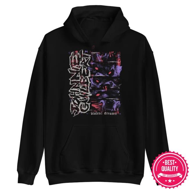 Johnnieguilbert Violent Dream Wolf Red Blue Shirts