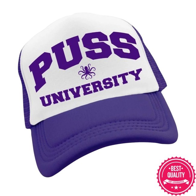 Trending Pass That Puss Store Merch Puss University Cap