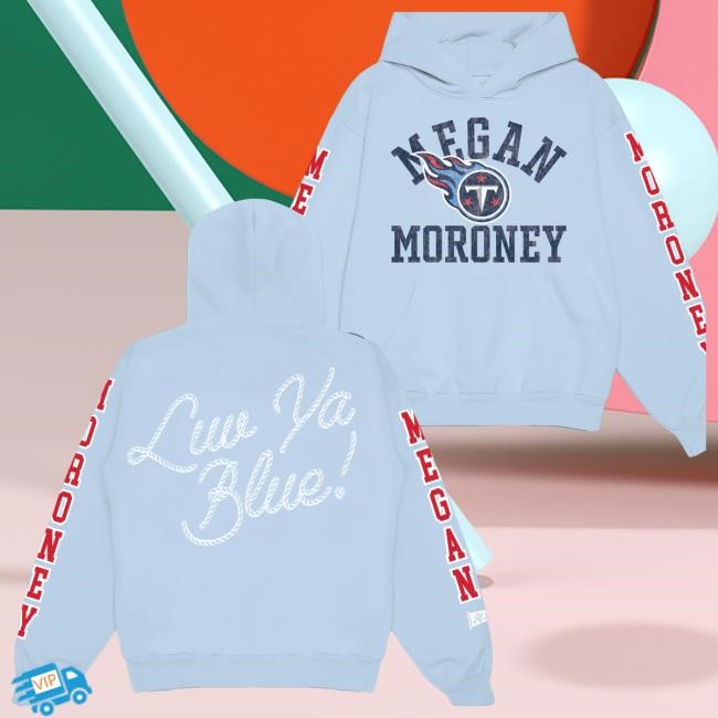 Original Megan Moroney Merch Store Tennessee Titans Varsity Block Tee Shirt