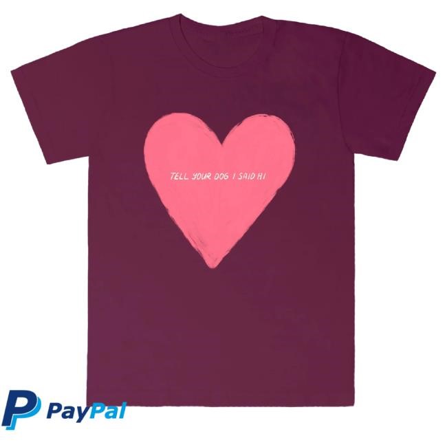 Official We Rate Dogs Merch Tydish Big Heart Tank Top Plum