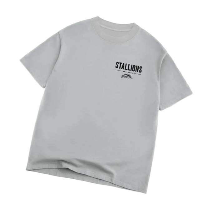 Faze Pro Shop Merch Store Stallions Logo Crest Shirt Grey