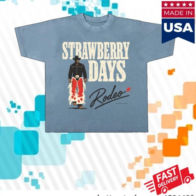 Strawberry Tee Merch Store Denim Rodeo Star Long Sleeve T Shirt