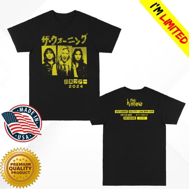 The Warning Band Japan 2024 Official Tour Hoodie Sweatshirt