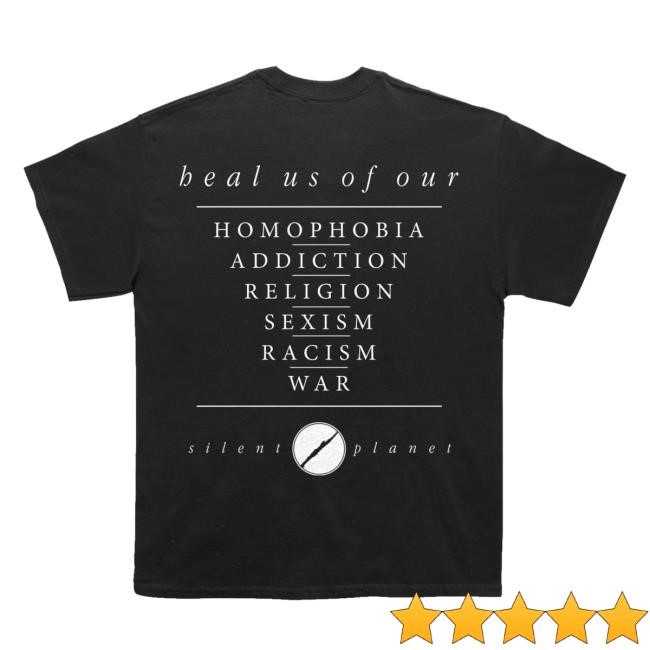 Trending Silent Planet Merch Store Heal Us Breast Print t-shirt, hoodie, tank top, sweater and long sleeve t-shirt