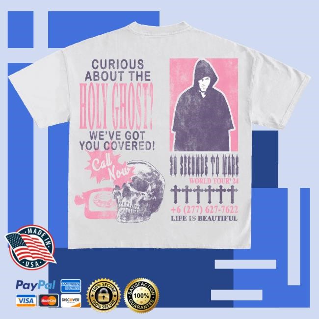 Thirty Seconds To Mars Merch Life Is Beautiful Holy Ghost Sweaters