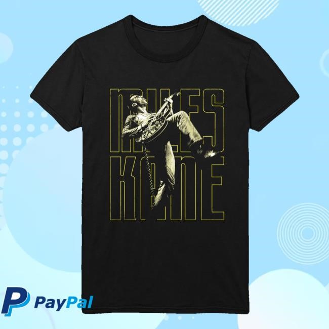 Official Miles Kane Guitar Photo Black Tee Shirt