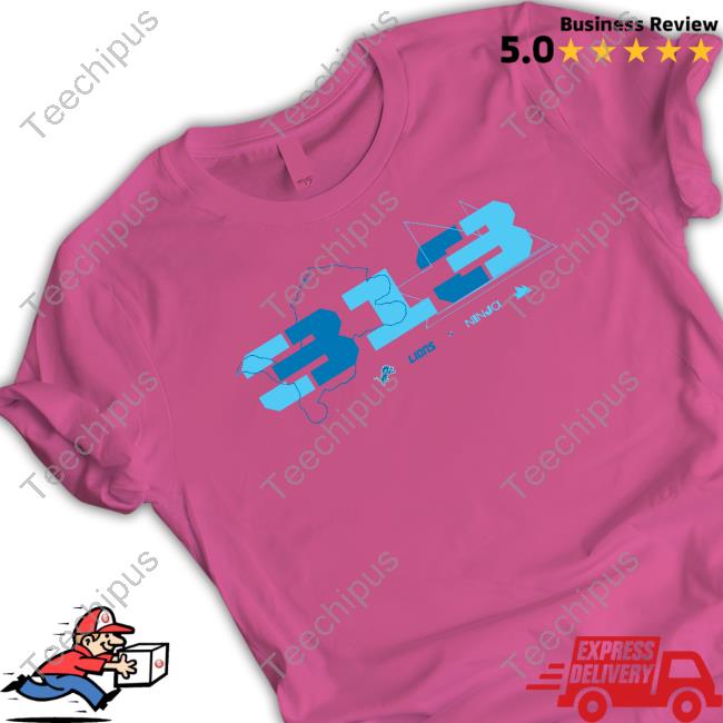 Ninja X Detroit Lions 313 T Shirt