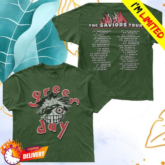Official Greenday Merch Dookie Bastard Tour Tee 2024 Hooded Sweatshirt