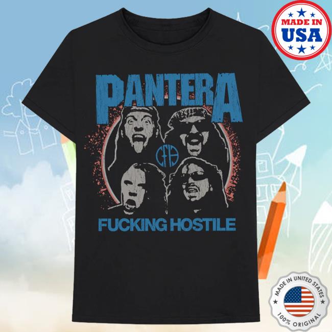 Official Pantera Merch Store Pantera Four Face Hostile Tees