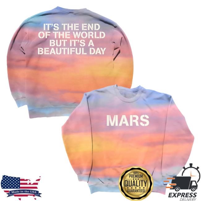 Official Thirty Seconds To Mars Store It's The End Of The World But It's A Beautiful Day Sunset Hoodie