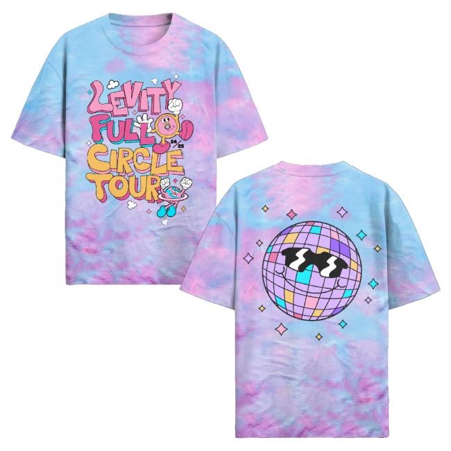 Trending Kt8 Merch Co Levity Full Circle Disco Tie Dye Sweatshirt