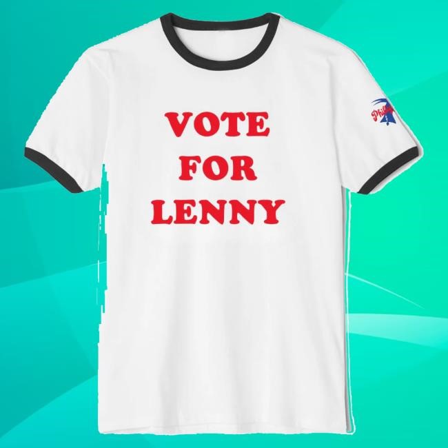 Phillygoat Merch Vote For Lenny Vintage Ringer Long Sleeve T Shirt