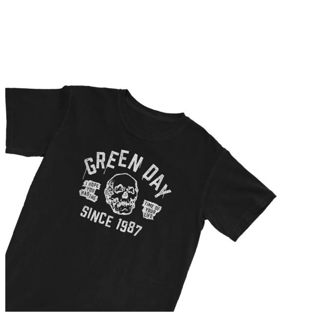 Official Greenday Merch Shop Store Time Of Your Life Tee