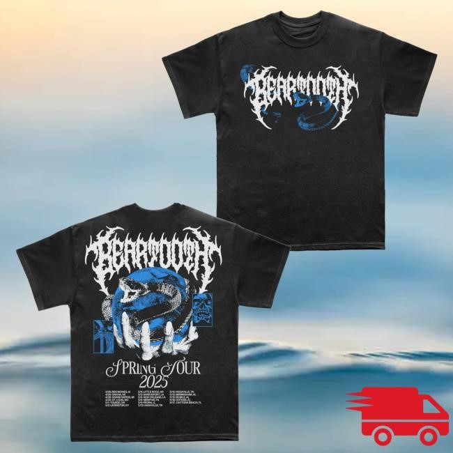 Beartooth Store Merch Blue Snake Tour Crewneck Sweatshirt