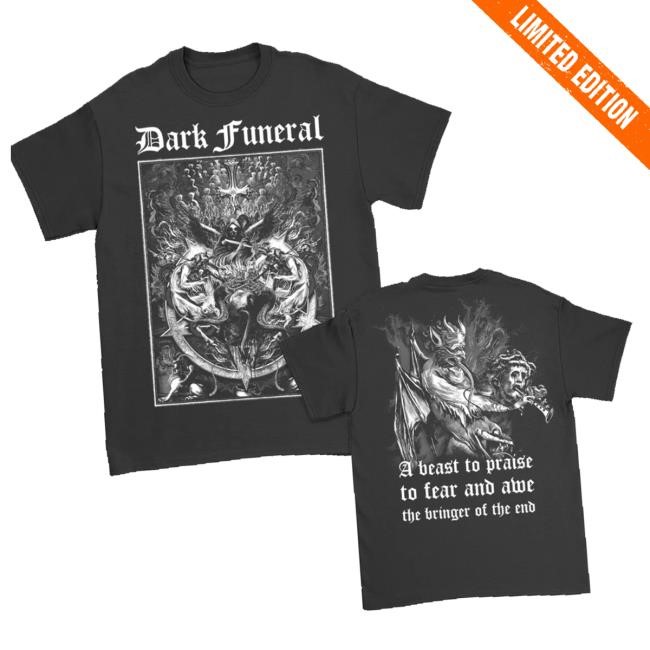 Original Dark Funeral Merch Store A Beast To Praise T-Shirt (Black) Tee