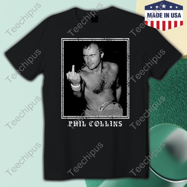 Lights Wearing Phil Collins Middle Finger Shirt