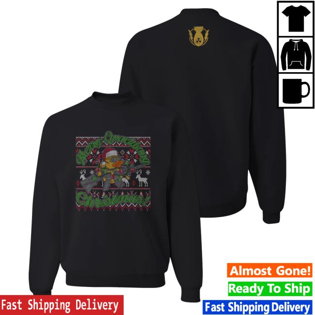 Official Bunker Branding Merch The Fat Electrician Quackbang Christmas Sweatshirts Bunkerbranding