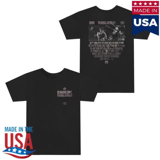 Official Eminem Store Merch Slim Shady Berzerk Lyric Shirts SlimShady Clothing Shop