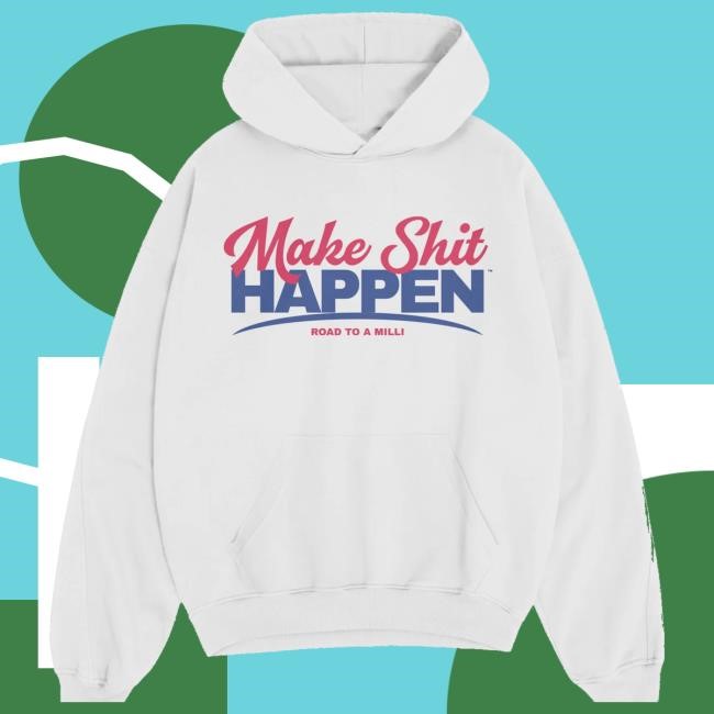 Nick Nayersina Merch Store Make Shit Happen White Youth T Shirt