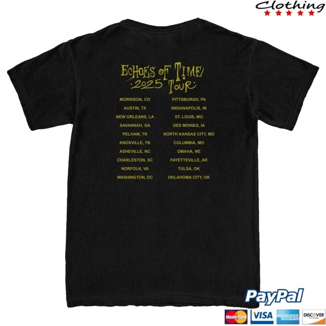 Official Hippie Sabotage Store Echoes Of Time Tour Funny Shirt
