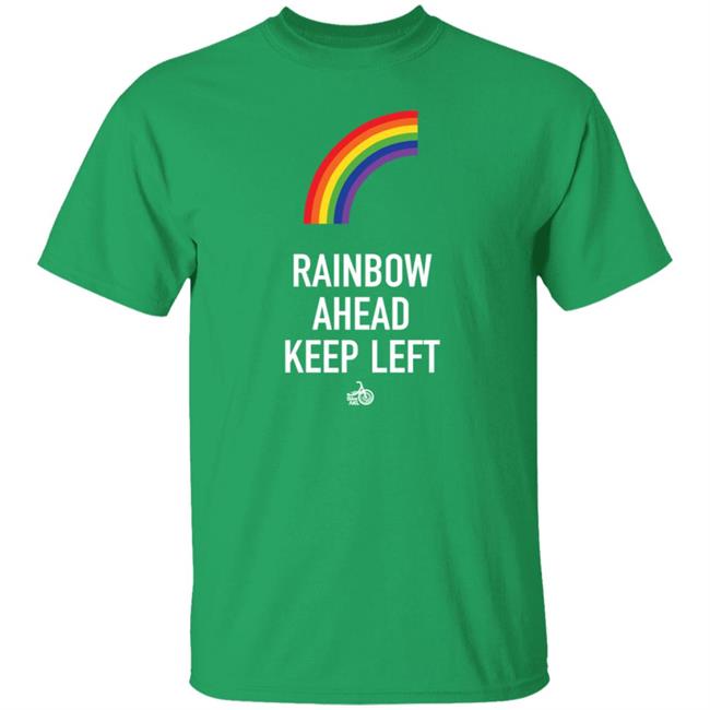 Becca Rainbow Ahead Keep Left Shirt Bike Auckland Store