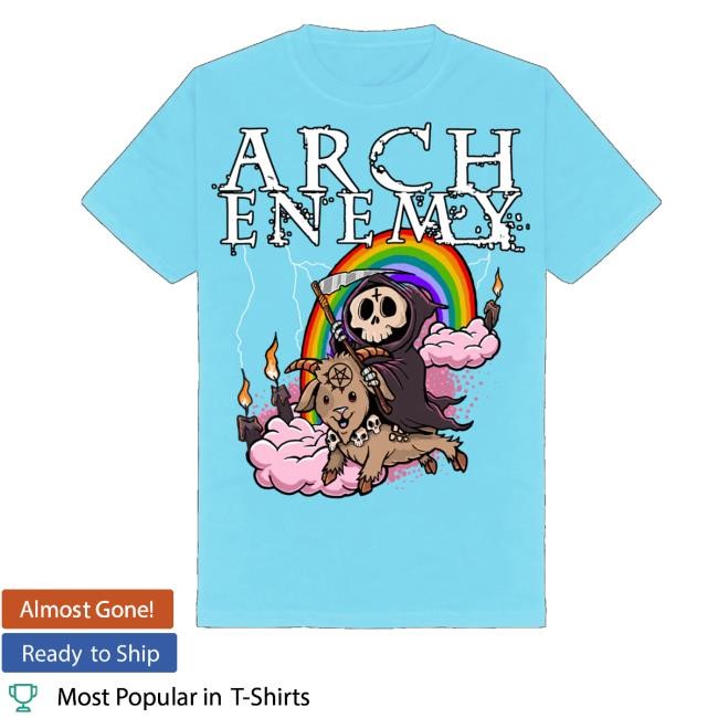 Archenemy Merch Rainbow Reaper Hoodie Sweatshirt