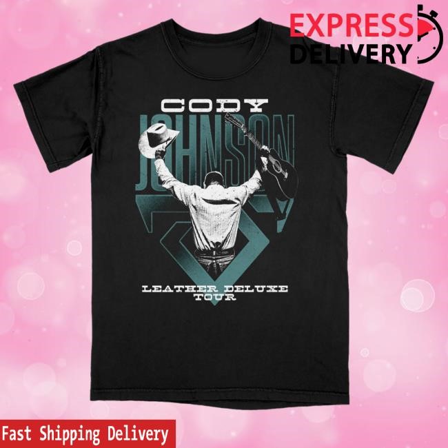 Official Cody Johnson Merch Shop Leather Deluxe Photo Tour Shirt