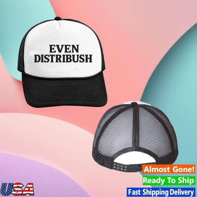 Krispy Pizza Merch Store Even Distribush White Front Black Snapback