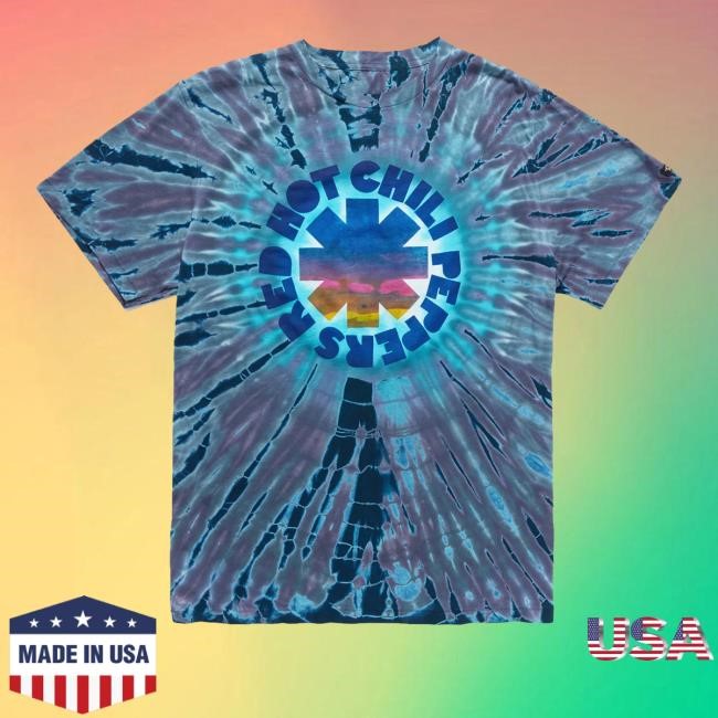 Official Red Hot Chili Peppers Merch Shop Store Rhcp X Freaktopia Tie Dye Shirt