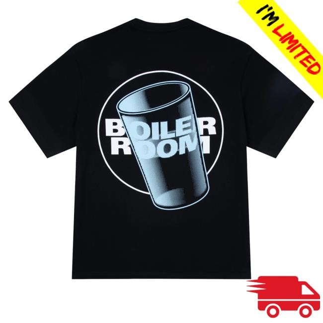 Boiler Room Merch Hydrate Hoodie Black