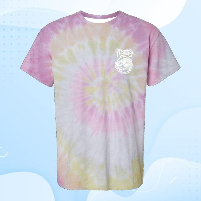 Monty's X Just Like Tie Dye Hooded Sweatshirt Monty's Good Burger Merch Store