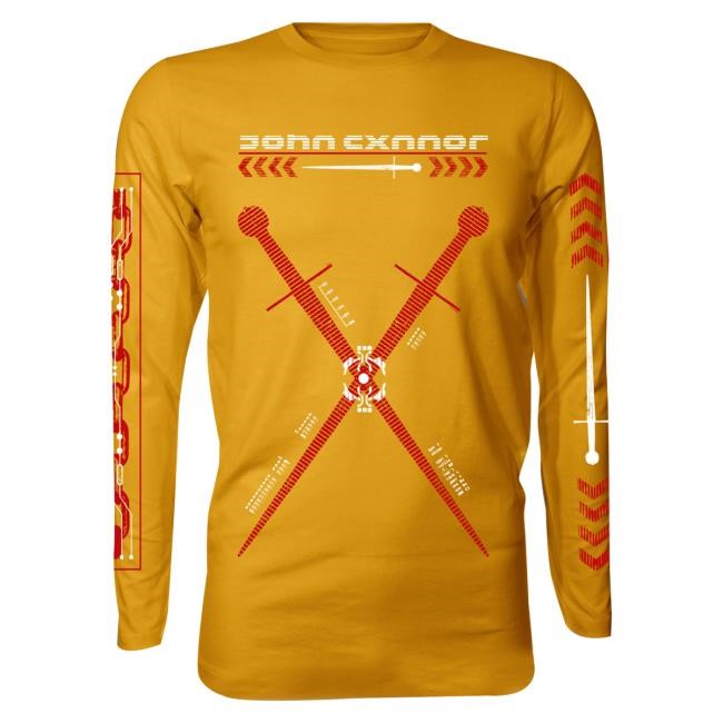 Gravitated Merch Store John Cxnnor Cross Blade Yellow T-Shirt