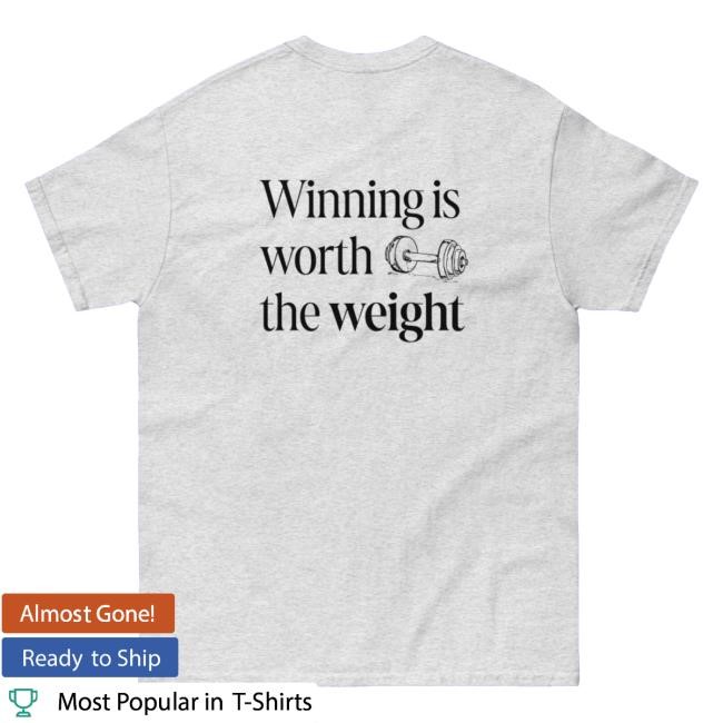 Amuse Market Merch Jennifer West Winning Is Worth The Weight Hoodie Sweatshirt