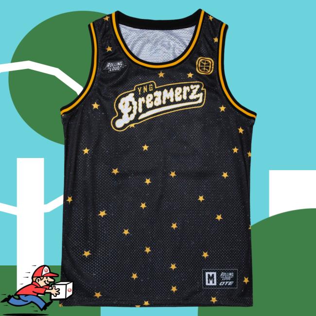 Official Overtime Tv Merch Store Apparel Clothing Shop Over Time Yng Dreamerz X Rolling Loud Jersey Tees