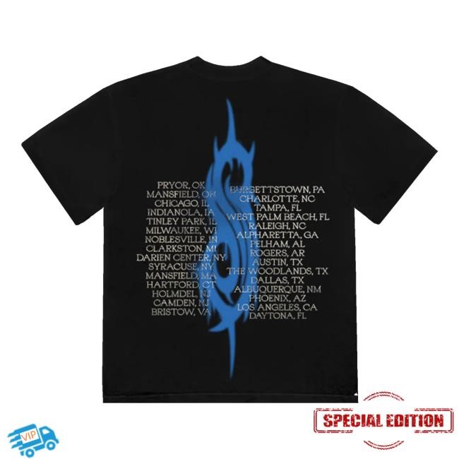 Slipknot Merch Store Slipknot Blue Band Photo Tee