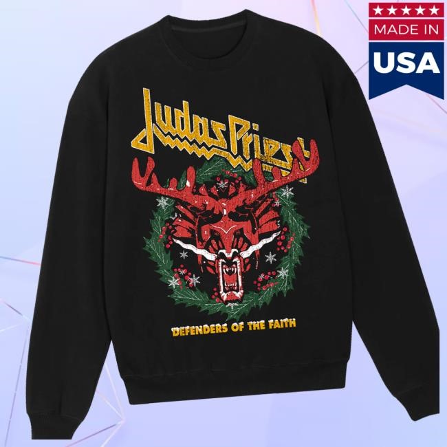Official Shop Judas Priest Merch Defenders Of The Faith Holiday Shirts