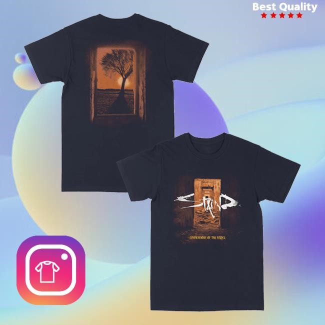Staindofficial Store Confessions Of The Fallen Album Cover Sweatshirt Staind Merch