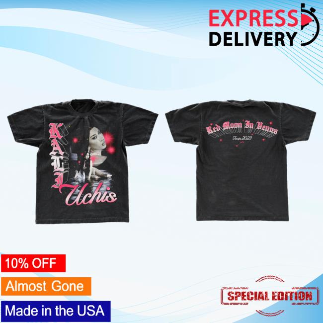 Official Kali Uchis Merch Store Rmiv Tour Black & Pink Tour Top Shirt Kaliuchis Clothing Shop