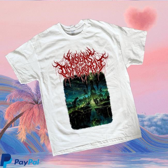 Realityfade Merch Store Visions Of Disfigurement 'Vile Mutation' White Shirts