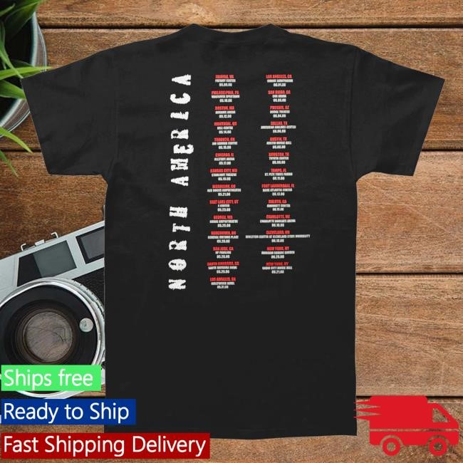 Trending Rockabilia Store Cure North America Tour 2008 T-Shirt